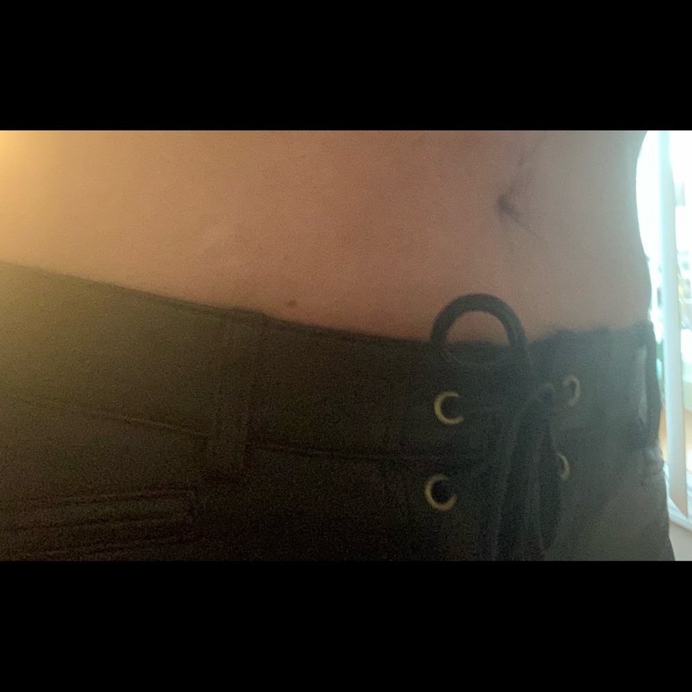Women’s Black Leather Pants size 8
